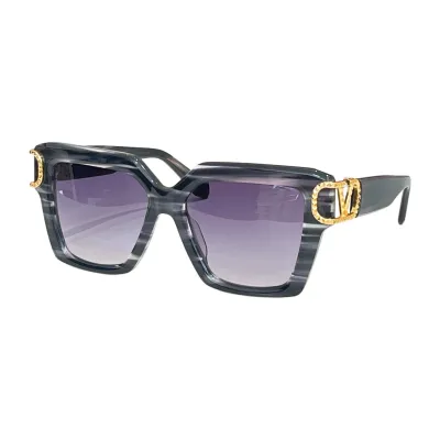 Valentino square frame glasses black/leopard purple/grey purple/black purple/brown purple/grey/black rust/black leopard color Size 54口18-145