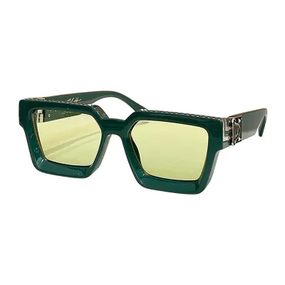 Louis Vuitton square frame glasses cyan/tawny/red/purple/pink-purple/yellow-blue/black/blue/green color Size 51口20-140