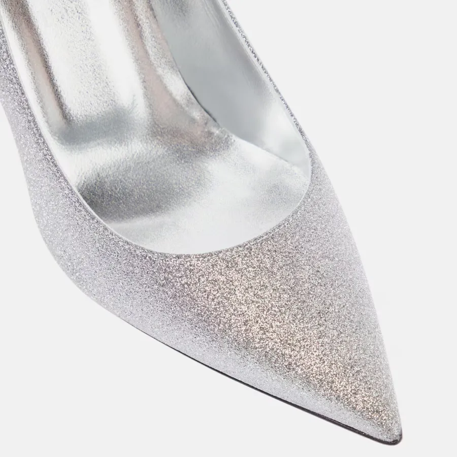 Christian Louboutin Silver stiletto heels shoes