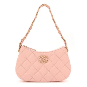 Grade Chanel 19 Pink Quilted Aged Calfskin Bag
