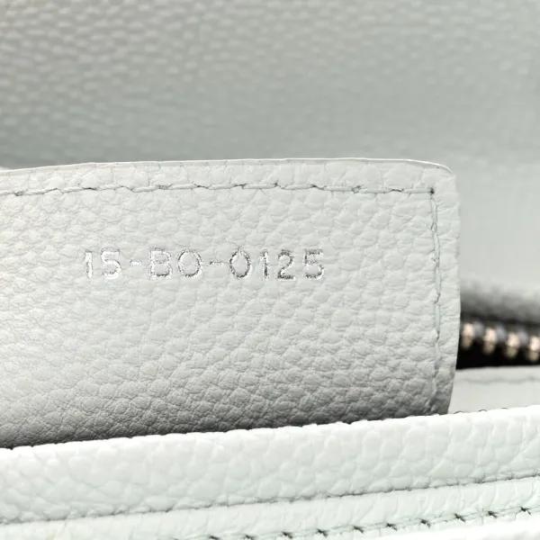 Dior Medium Lady Dior White Grained Cannage Calfskin Leather Silver Hardware - Image 10