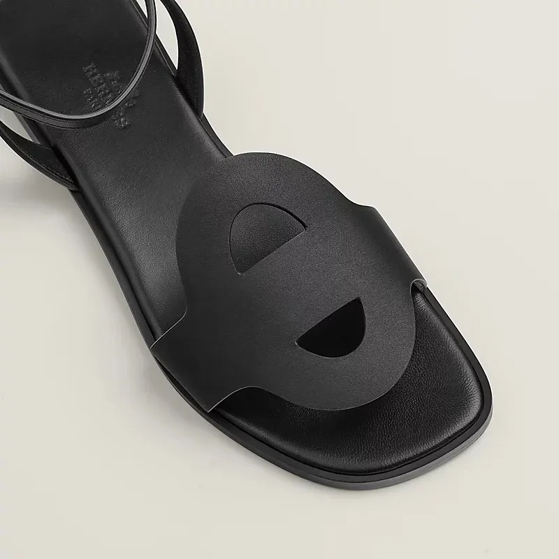 HERMES Julie Black Sandal