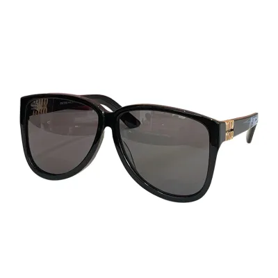 Miu Miu glasses black tawny/leopard/black/leopard brown/eggplant color Size 61口12-141