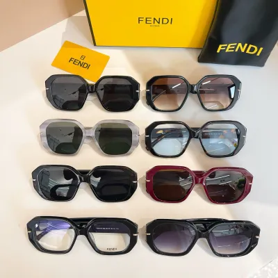 Fendi glasses black/grey/rust black/red/leopard/eggplant/transparent leopard/transparent black color Size 56口18-145