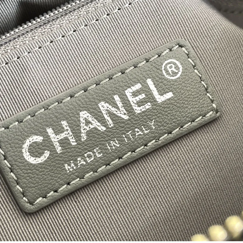 Chanel Grey Bag Quilted Calfskin Leather Shoulder Bags Crossbody Bags