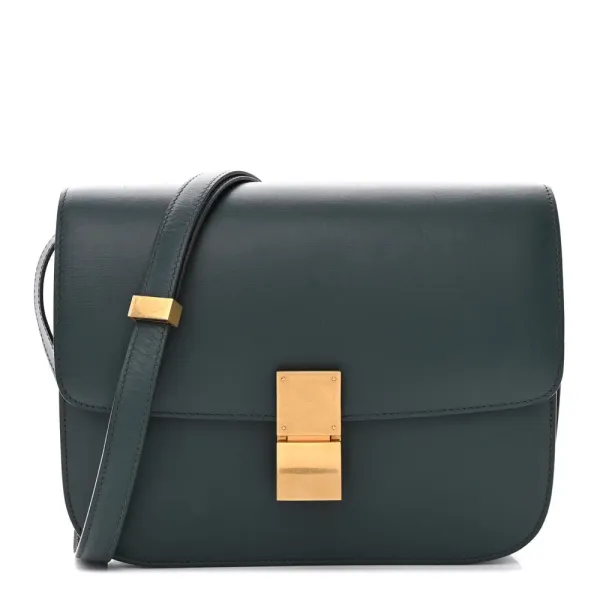 Celine Medium Classic Box Flap Bag Amazone Box Calfskin Leather