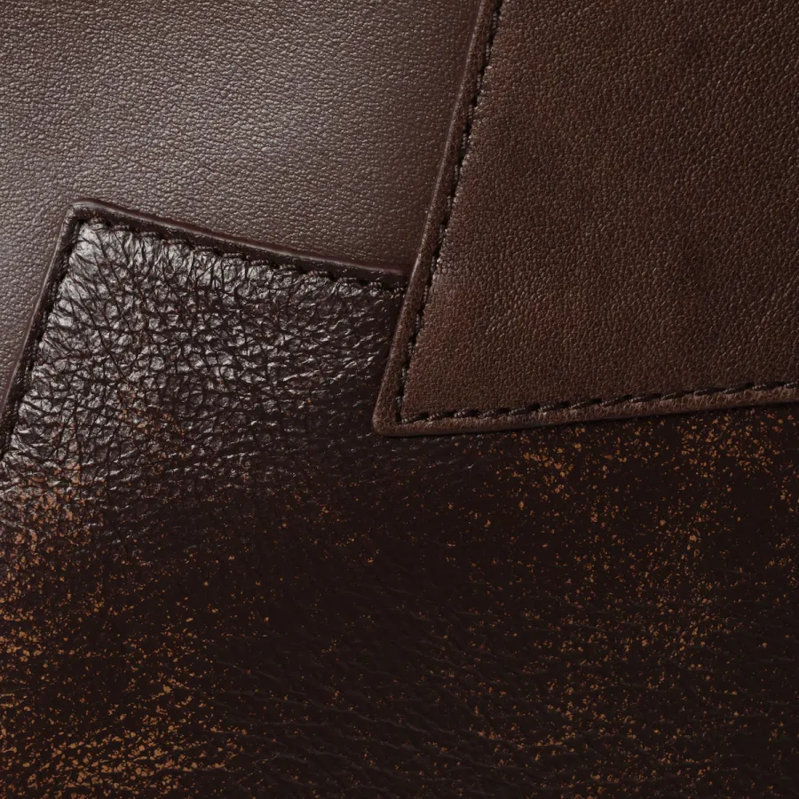 Miu Miu IVY Calfskin Leather Suede splicing Hobo Brown Tote Bags