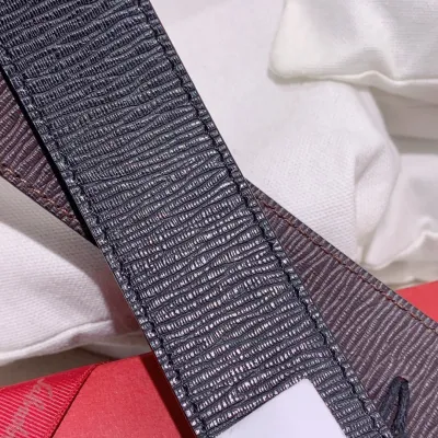 Ferragamo Men's Double Gancini Buckle Reversible Belt In Black/Brown Calfskin With Gold/Silver Hardware 35mm