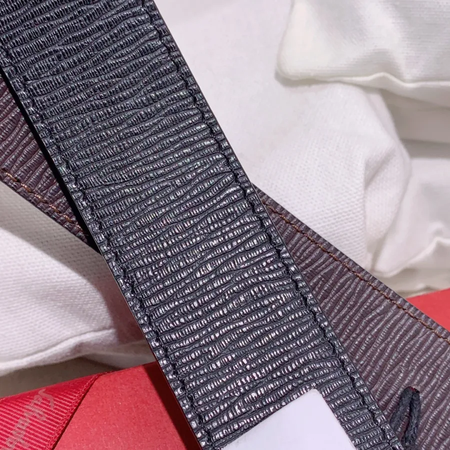 Ferragamo Men's Double Gancini Buckle Reversible Belt In Black/Brown Calfskin With Gold/Silver Hardware 35mm