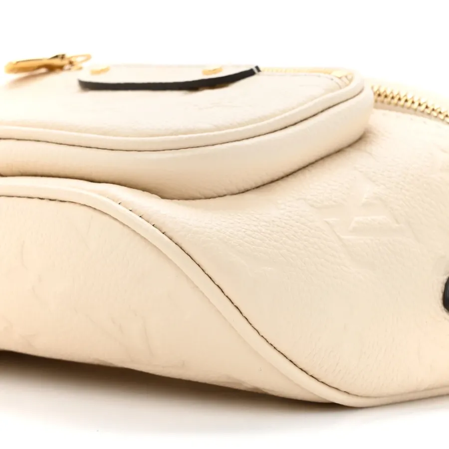 Louis Vuitton Mini Bumbag Cream Empreinte Leather Gold Hardware