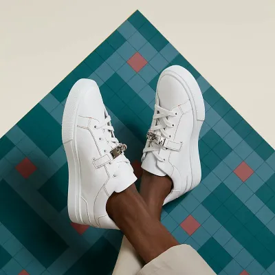 HERMES Day Sneakers white Sports Shoes