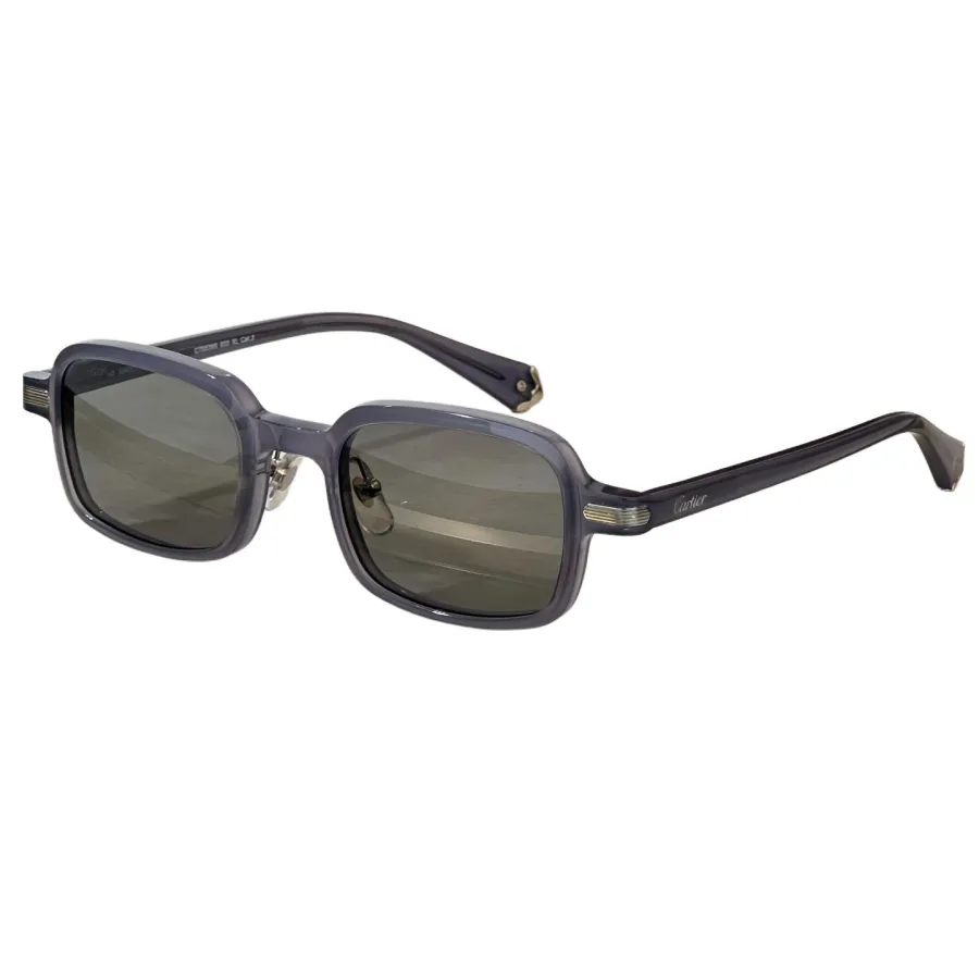 Cartier square frame glasses blue/leopard/grey/black brown/black color Size 49-22-145