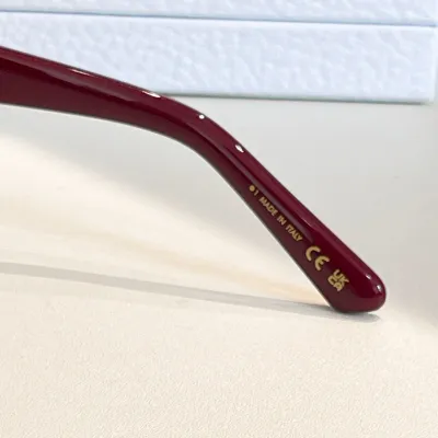 DIOR square frame glasses red/white/black/purple black/blue orange/tawny/tawny black/leopard black color Size 53口21-145