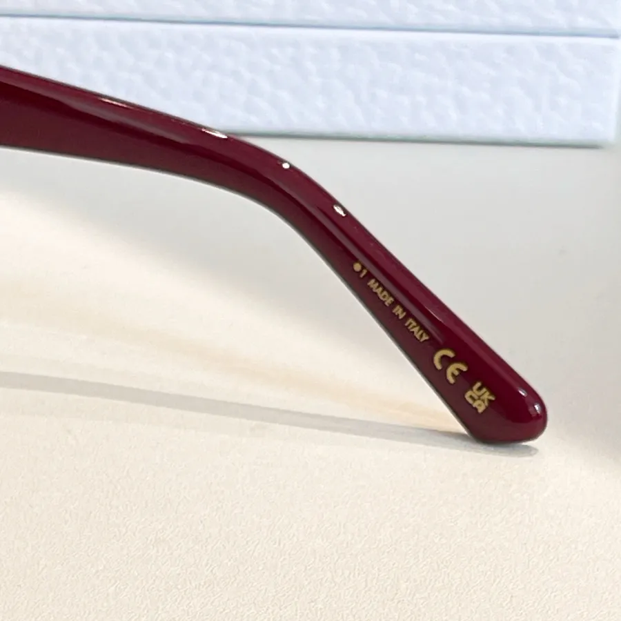 DIOR square frame glasses red/white/black/purple black/blue orange/tawny/tawny black/leopard black color Size 53口21-145