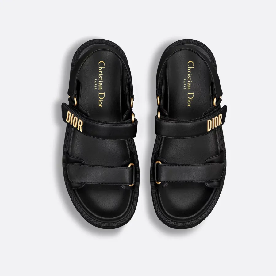 Dior black platform sandals