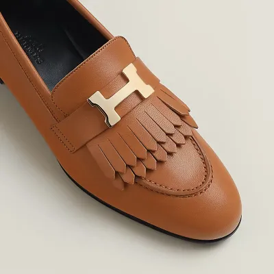 HERMES Royal Brown Loafers