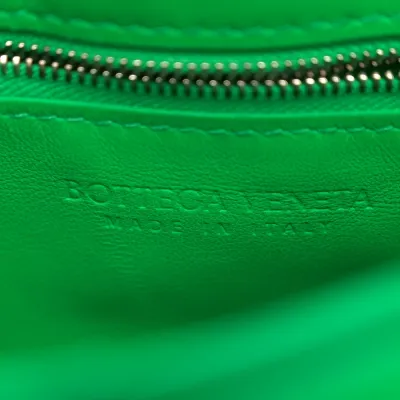 Bottega Veneta Maxi Intreccio Padded Cassette Crossbody Bag Parakeet Nappa Leather Silver Hardware