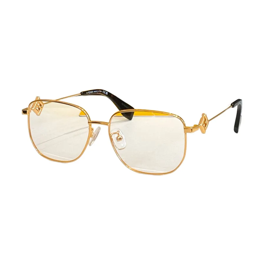 Fendi glasses silver/gold/rose gold/brown/eggplant/sepia/green/black gold color Size 56口16-140