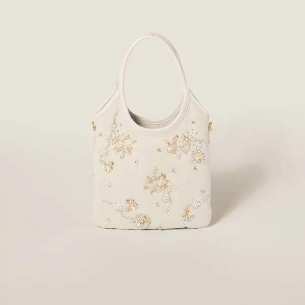 Miu Miu IVY Beaded embroidery white Shoulder Bags - Image 2