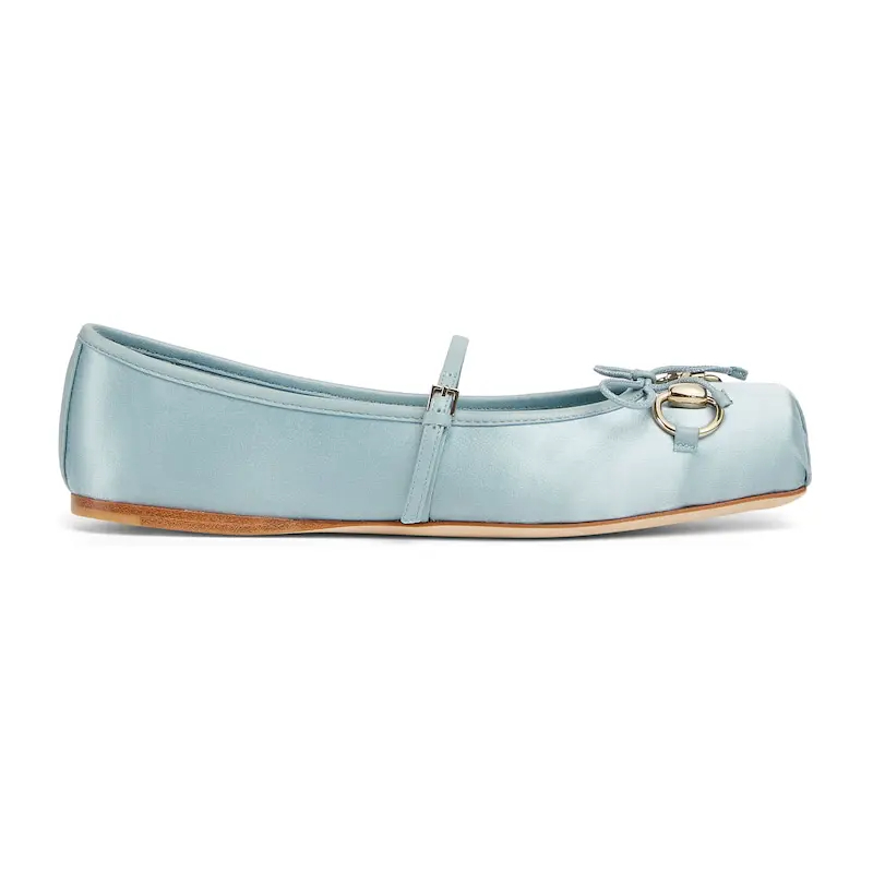 Gucci azul Sapatilhas de Ballet Sapatos Baixos