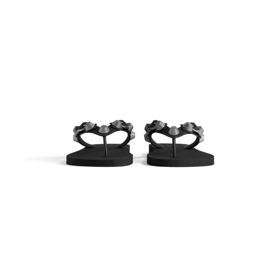 BALENCIAGA Black flip-flops Slippers