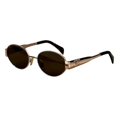 Celine Oval glasses black gold/black silver/black/rose gold/gold leopard/transparent gold/transparent silver color Size 54-18-135