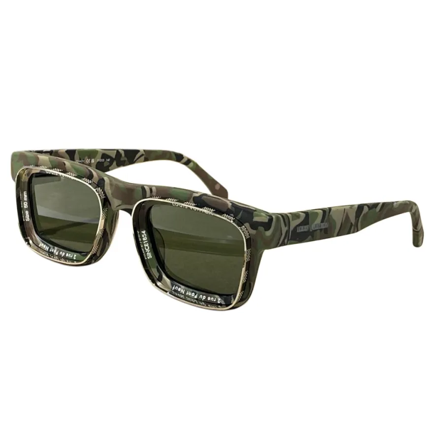Louis Vuitton square frame glasses yellow/red/blue/green/jasmine/chamoisee/black/camouflage/leopard color Size 50-24 145