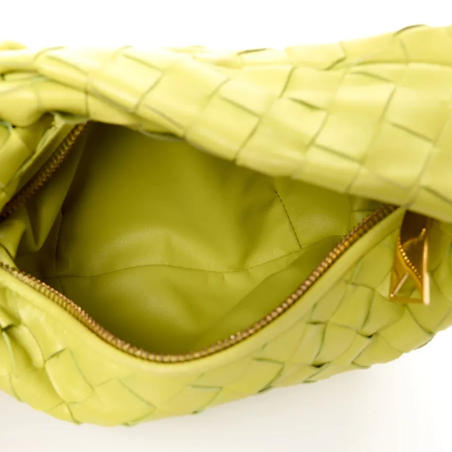 Bottega Veneta Mini Intrecciato Jodie Kiwi Nappa Leather