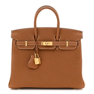 Hermès Birkin 25 Brown Togo Leather Gold Hardware