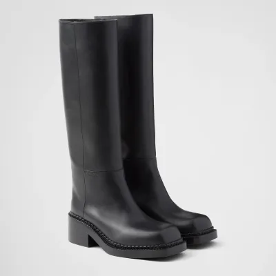PRADA Leather long boots