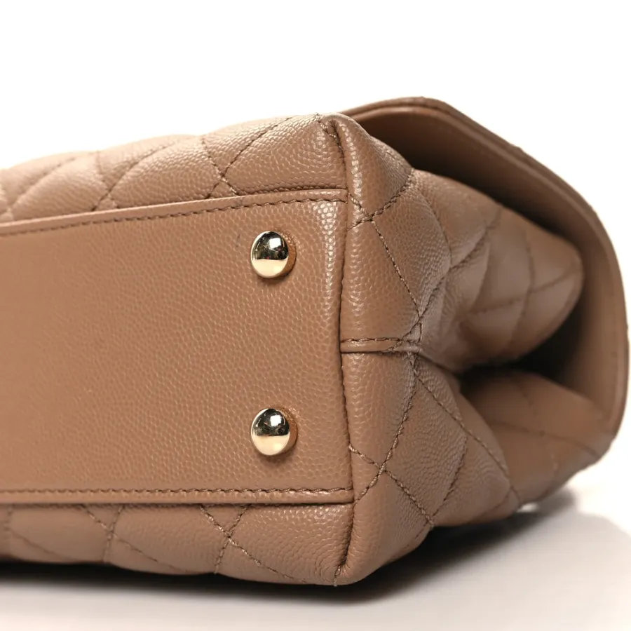 Grade Chanel Mini Coco Handle Bag – Brown Caviar