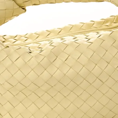Bottega Veneta Maxi Intrecciato Teen Jodie Hobo Ice Cream Nappa Leather