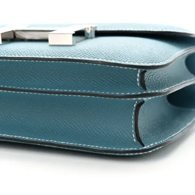 Hermès Constance 18 New Blue Jean Epsom Leather Silver Hardware