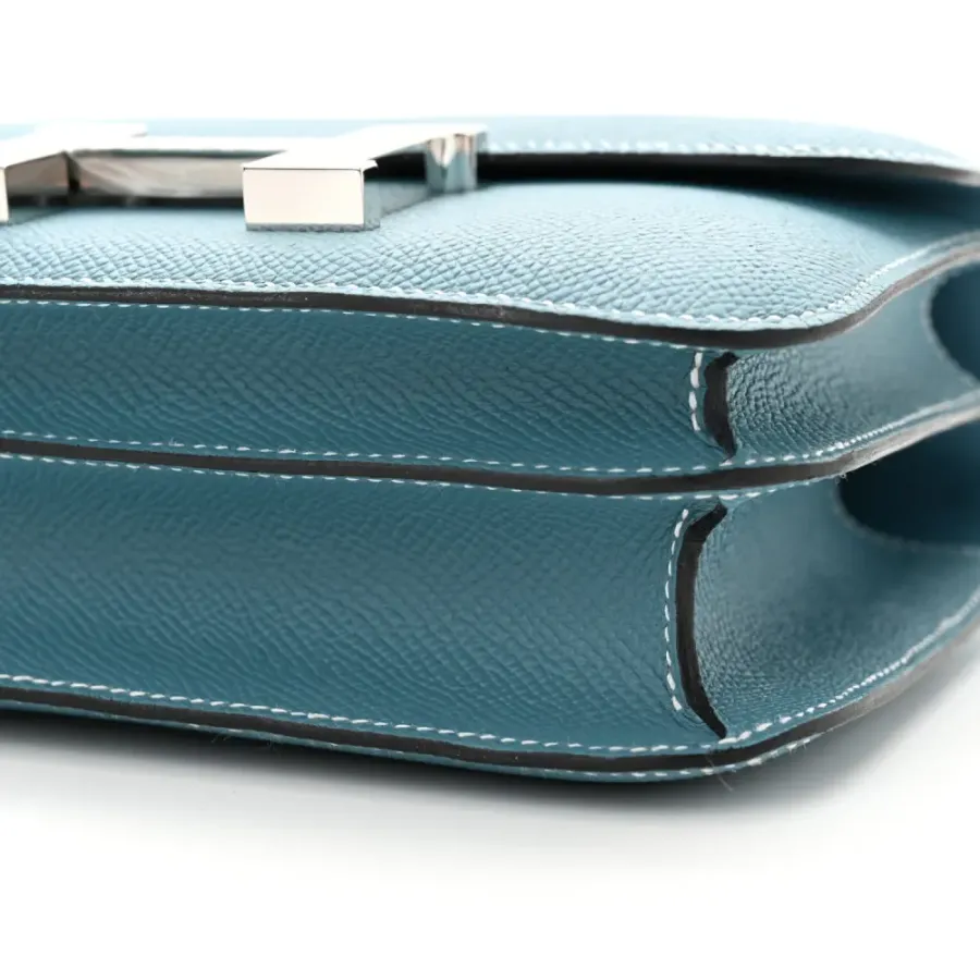 Hermès Constance 18 New Blue Jean Epsom Leather Silver Hardware