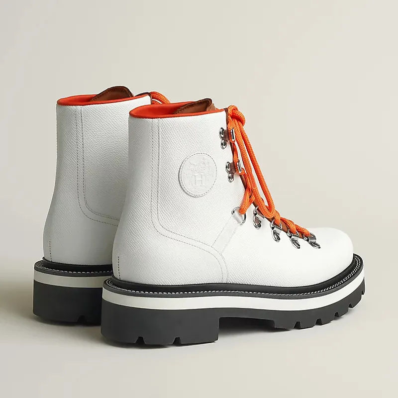 HERMES Hike White ankle boots