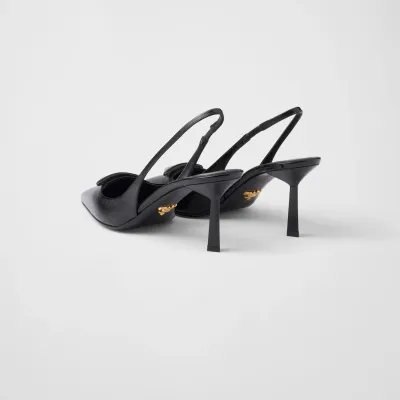 PRADA Saffiano Black High Heels Shoes