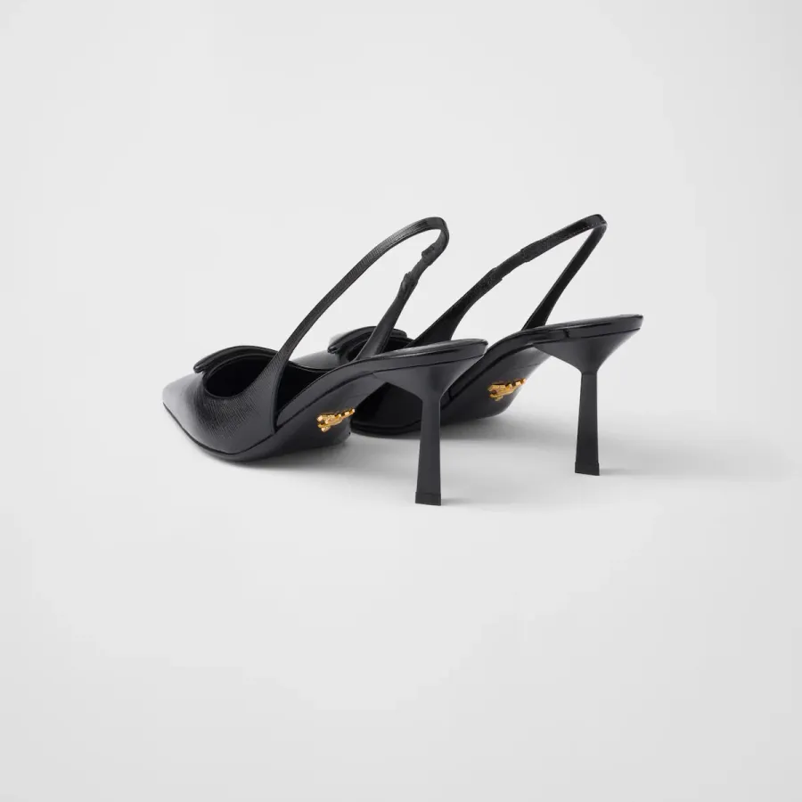 PRADA Saffiano Black High Heels Shoes