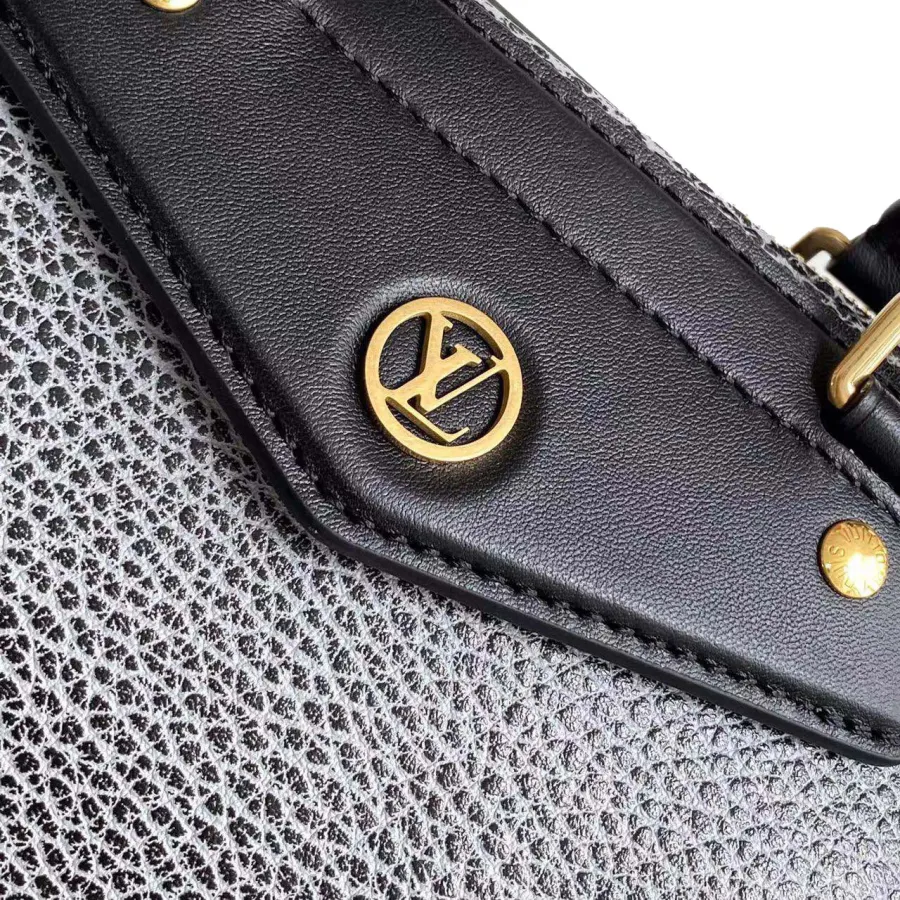 Louis Vuitton Biker PM Black Lambskin Leather Gold Hardware