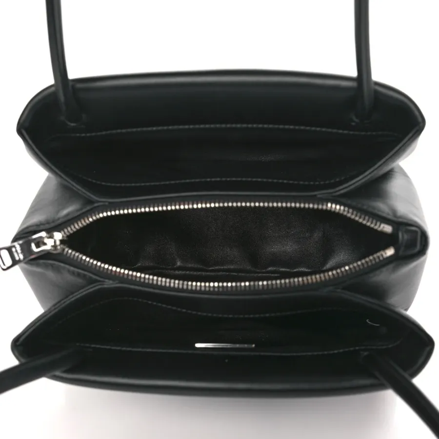 Prada Mini Shoulder Bag Black Nappa Leather Silver Hardware