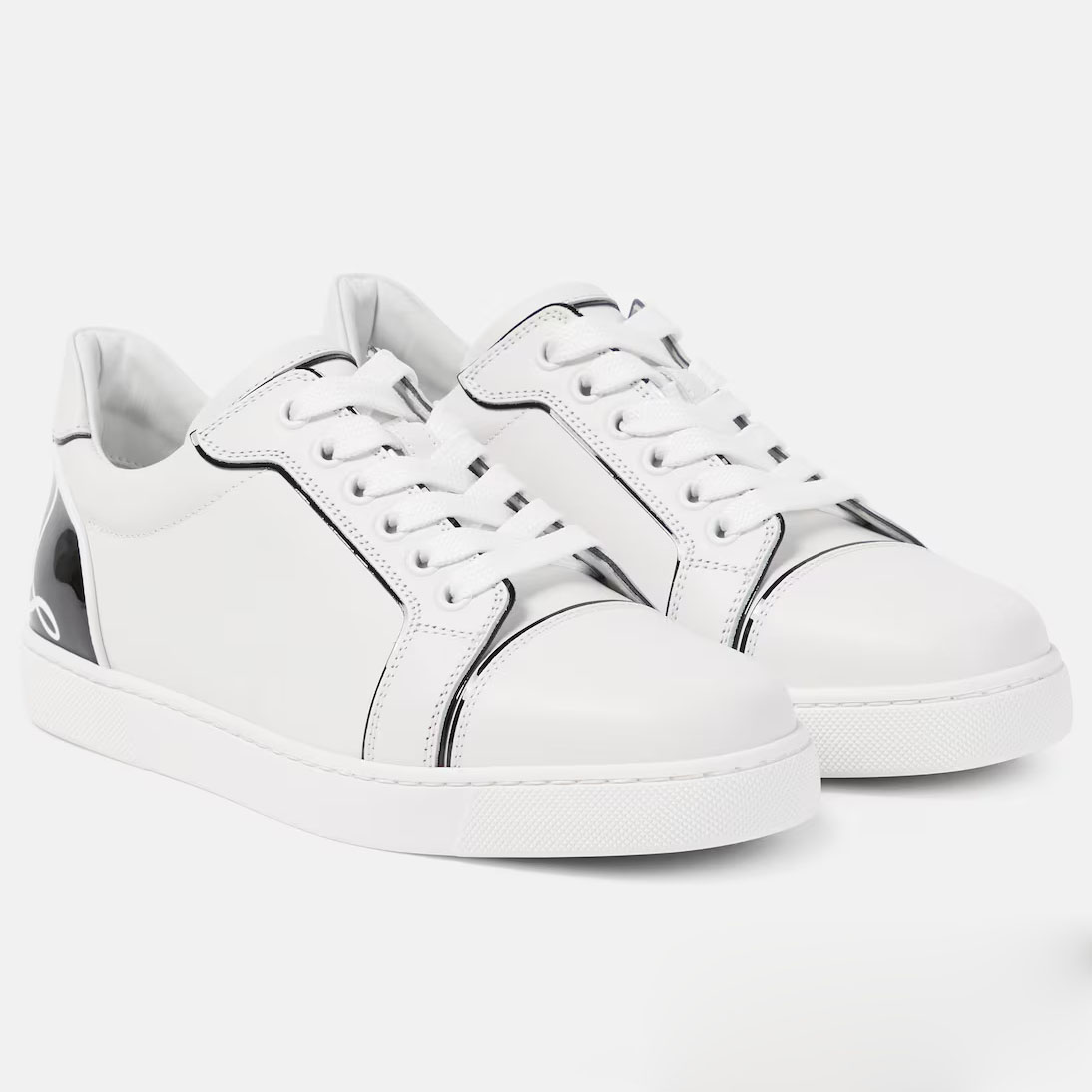 Christian Louboutin Tênis de couro branco