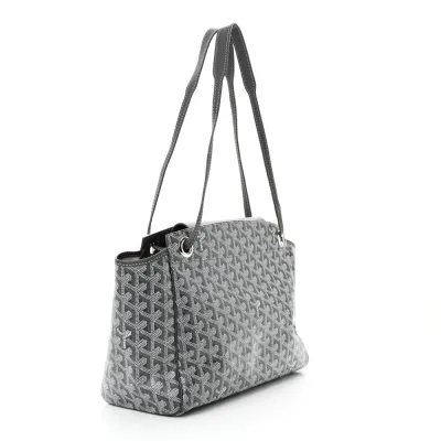 Goyard Rouette Tote PM Grey Goyardine Canvas