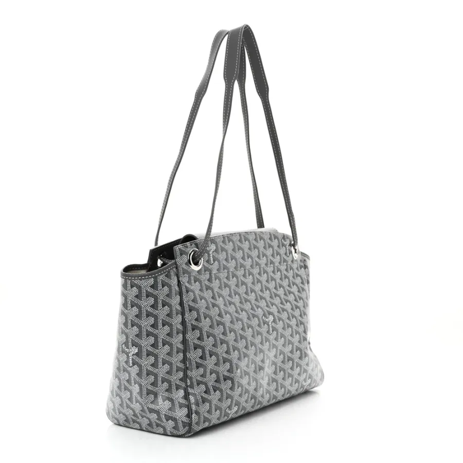Goyard Rouette Tote PM Grey Goyardine Canvas