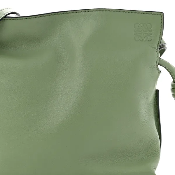 Loewe Flamenco Knot Bag Mini Avocado Calfskin Leather - Image 8