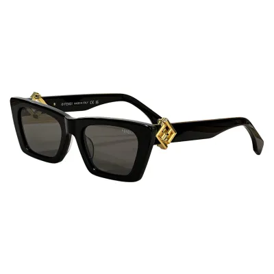 Fendi square frame glasses ivory/black gold/black silver/grey black/grey/leopard color Size 53-20-145