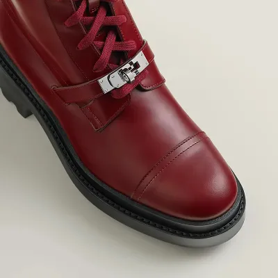 HERMES Funk Red ankle boots