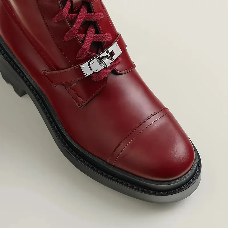 HERMES Funk Red ankle boots