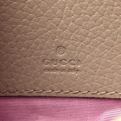 Gucci Mini GG Marmont Chain Shoulder Bag Beige Dollar Calfskin Super Leather Gold Hardware