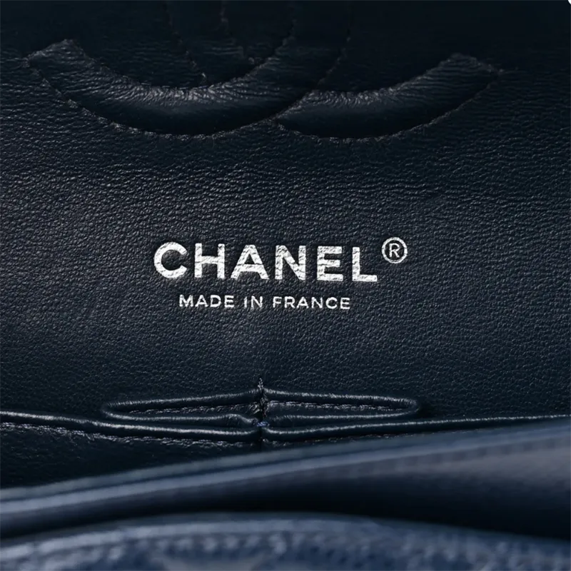 Designer Handbags Blue Quilted Caviar Leather