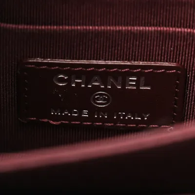 Chanel WOC Mini Black Quilted Caviar Leather