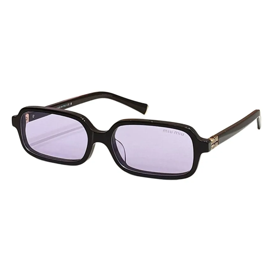 Miu Miu square frame glasses black purple/beige/leopard green/leopard red/grey/leopard black/leopard grey/mustard color Size 51口16-140